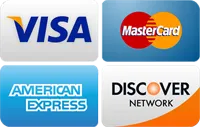 We Accept These Credit Cards