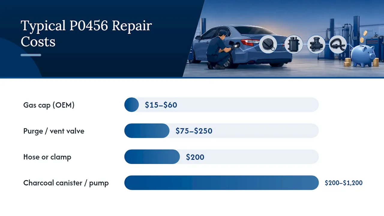 How Much Does It Cost to Fix a P0456 Code? — overview diagram
