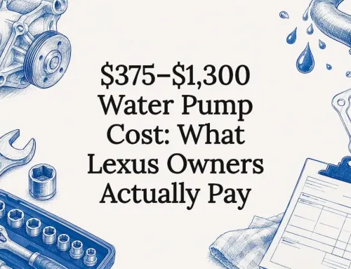 $375–$1,300 Water Pump Cost: What Lexus Owners Actually Pay