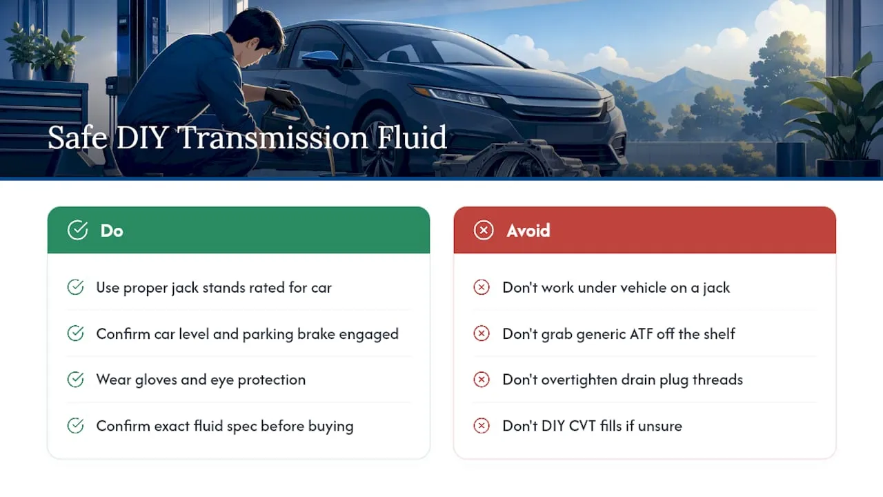 Is It Safe to Change Honda Transmission Fluid Yourself? — overview diagram