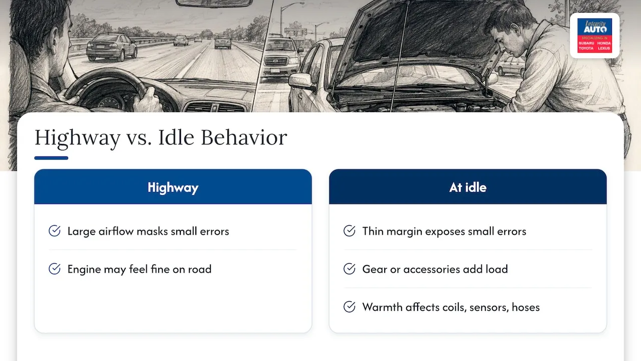 Why the problem shows up at stoplights — overview diagram