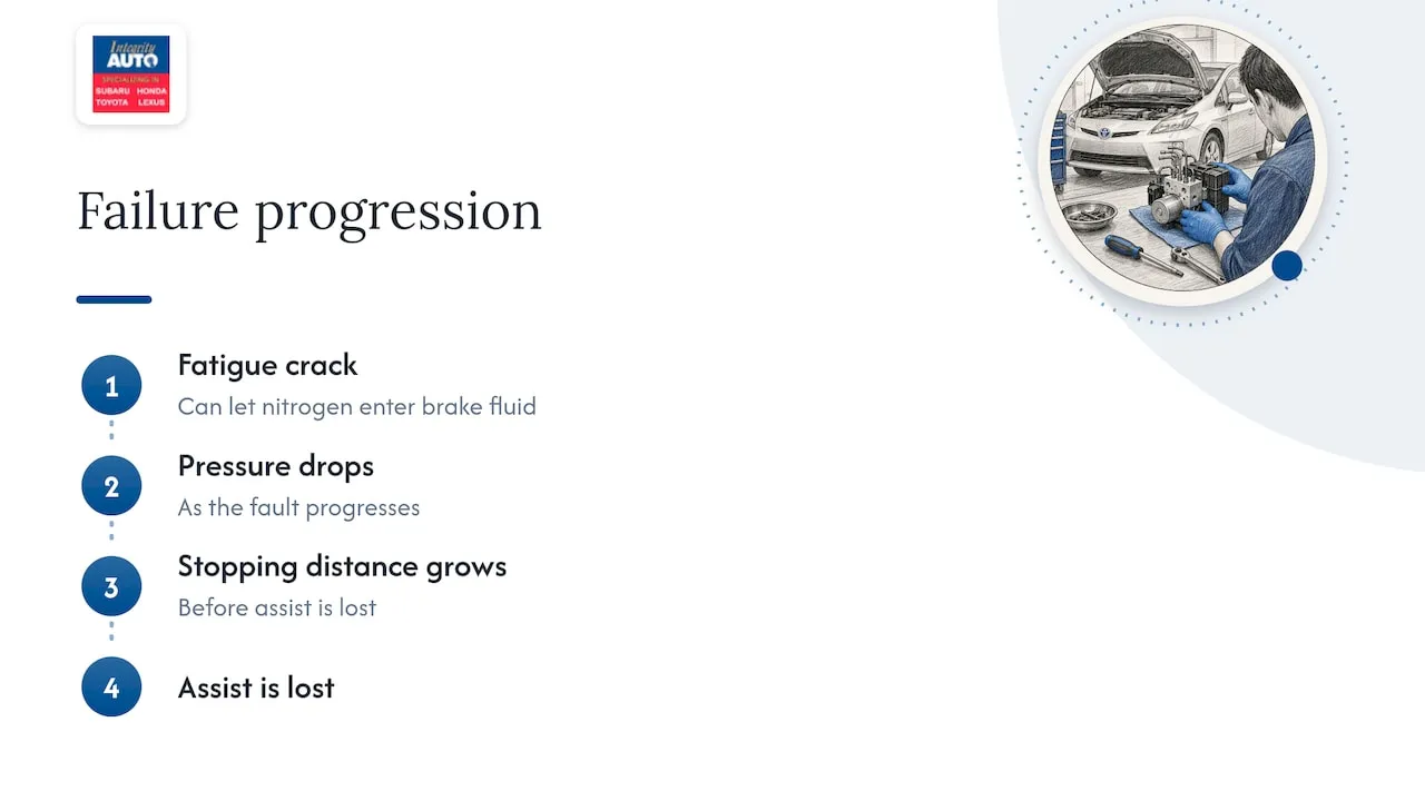 What the brake actuator does on a Prius — overview diagram