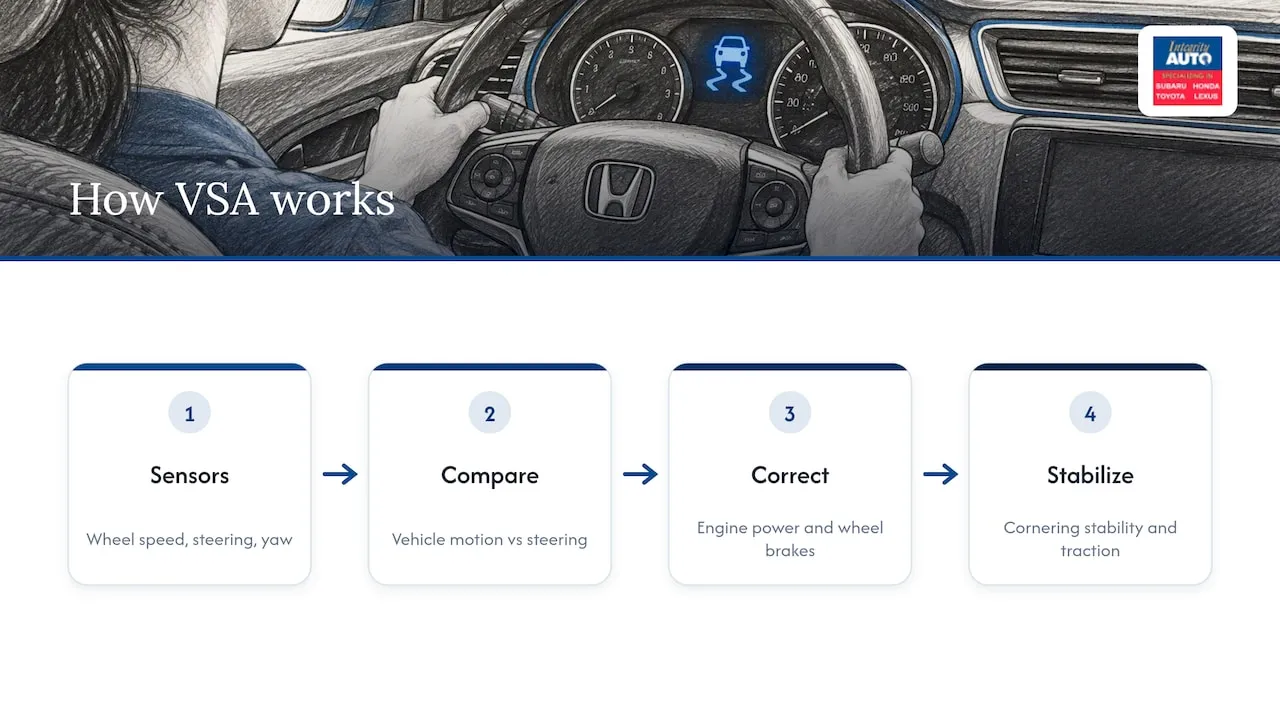 What VSA does in a Honda — overview diagram